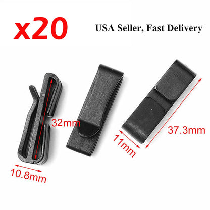 20pcs Quick-Slip Clip Keeper Buckles for Tactical Backpack (Universal)
