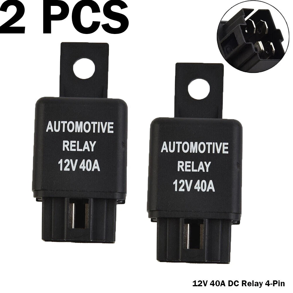 2X YL-388-S 12V 40A Relay for Universal Fog Driving Light Wiring Harness