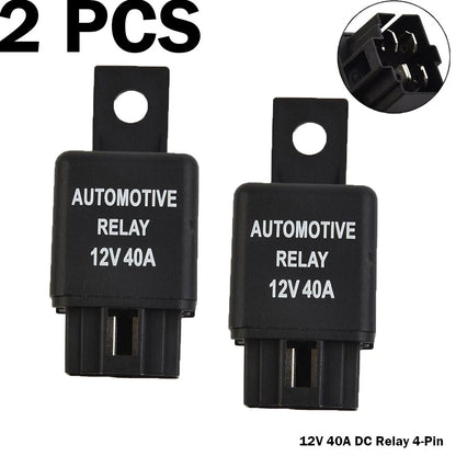 2X YL-388-S 12V 40A Relay for Universal Fog Driving Light Wiring Harness
