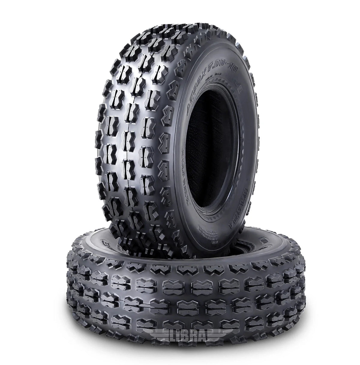Set of 2 Front Tires for Kawasaki KFX400 700 Brute Force 300 (22x7-10)