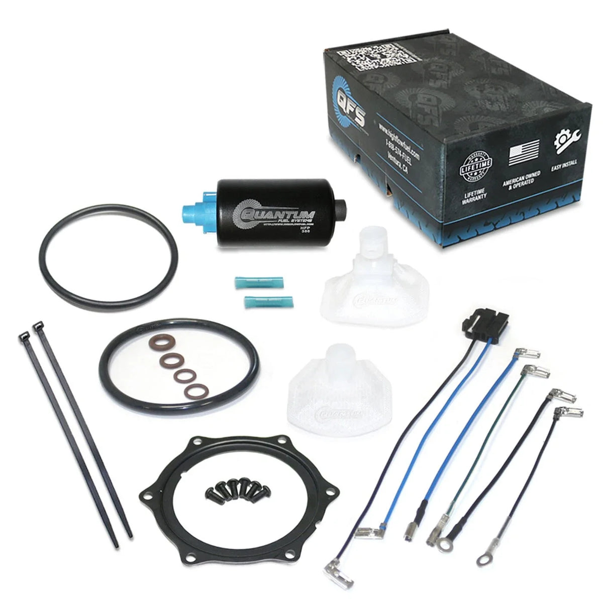 QFS Fuel Pump + Lock Ring + Gasket for Kawasaki Mula Pro (2015–2023)