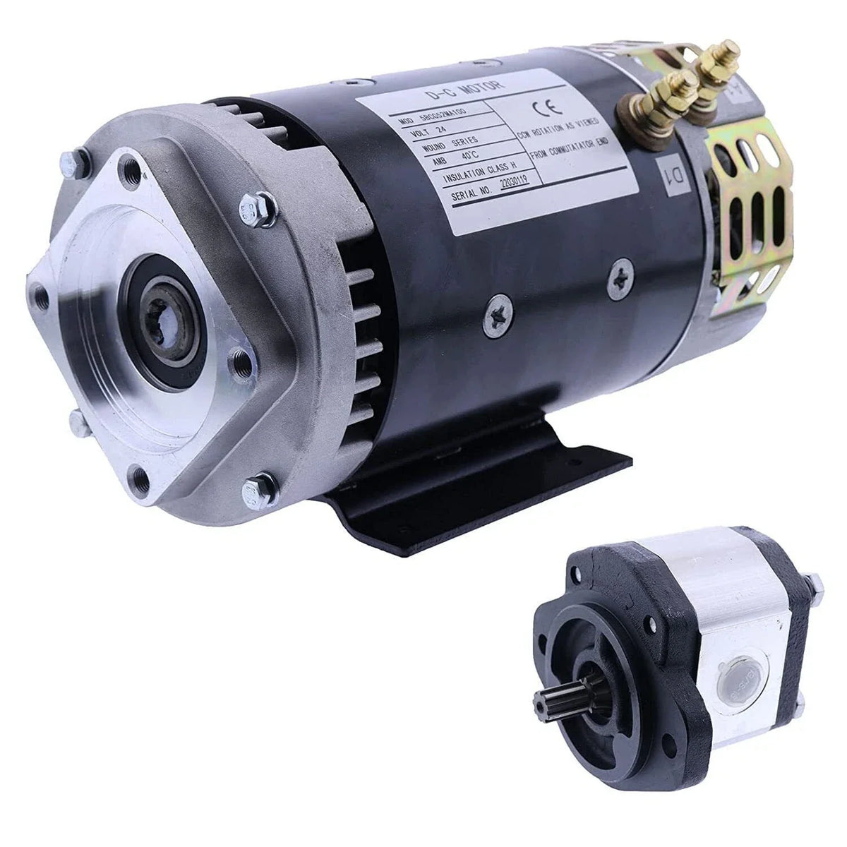 Electric Motor 40844 with Hydraulic Pump 96193 for Genie GS-2646, GS-3232, GS-3246