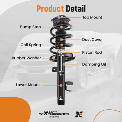 Suspension Kit Front Strut Upper & Lower Control Arms for Ford Escape (2013) - 1D8QOR, CV6Z18124S, G57517