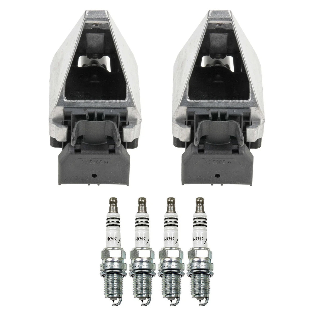 Set of 2 Ignition Coils & 4 NGK Iridium IX Spark Plugs for W202 C220 (1994–1996)