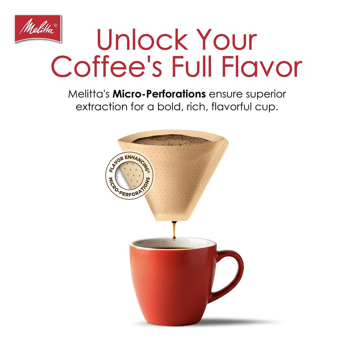 Pack of 6 Melitta #2 Unbleached Coffee Filters (100 Count)