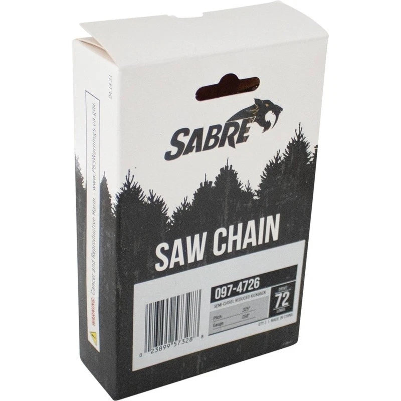 SABRE Chainsaw Chain for Oregon 362, Jonsered 45 (K2C-072G, J72, H2172, 097-4726)