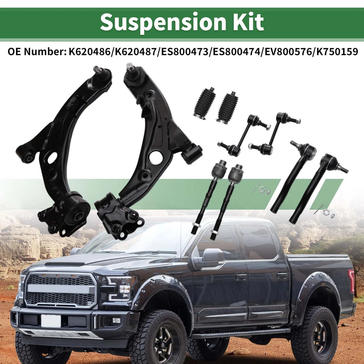 10X Front Lower Control Arms for Ford Edge (2007–2014) K620486/K620487