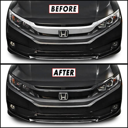 Chrome Delete Blackout Vinyl Overlay for Honda Civic (2016–2021)