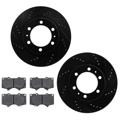 Brake Rotor Set for Toyota 4Runner (2003–2009) ALX-PAU-DF-8412-76017-CLA3