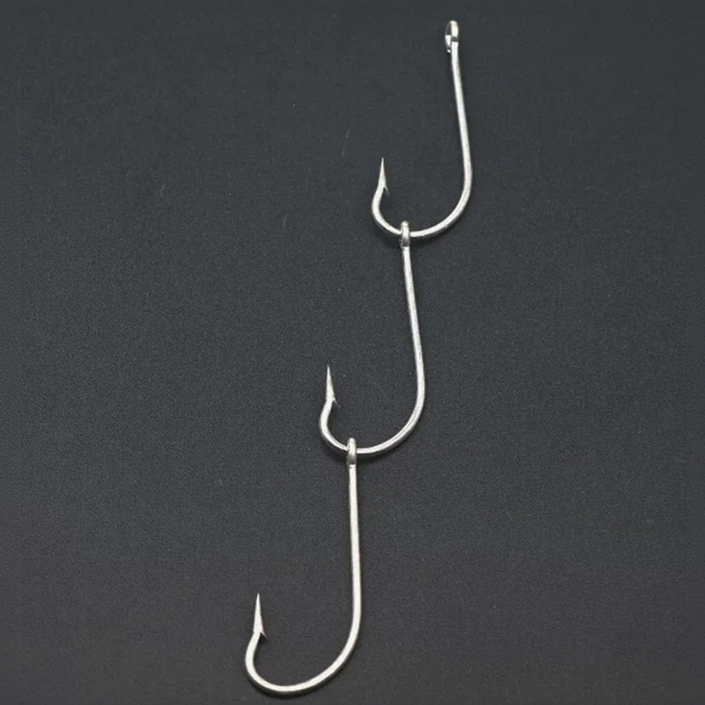 Gang Hooks for Sea Angling and Squid Fishing (Carbon Steel, 10 Strings)