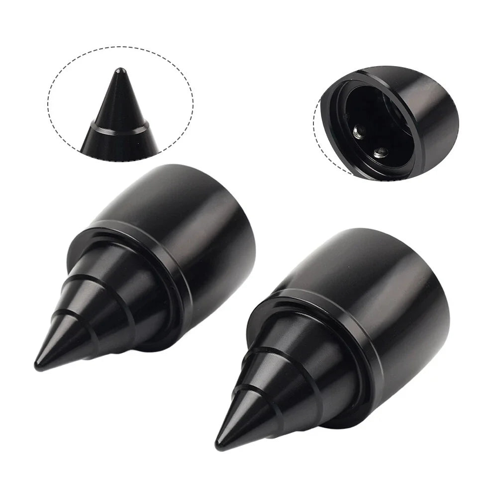 Front Axle Cap Nut Covers for Harley Touring Road Glide Dyna FXD (2000–2023)