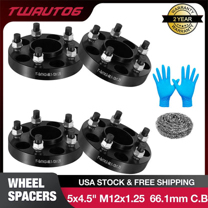 1" Hubcentric 5x4.5 5x114.3 Wheel Spacers for Nissan Pathfinder (2013–2022)