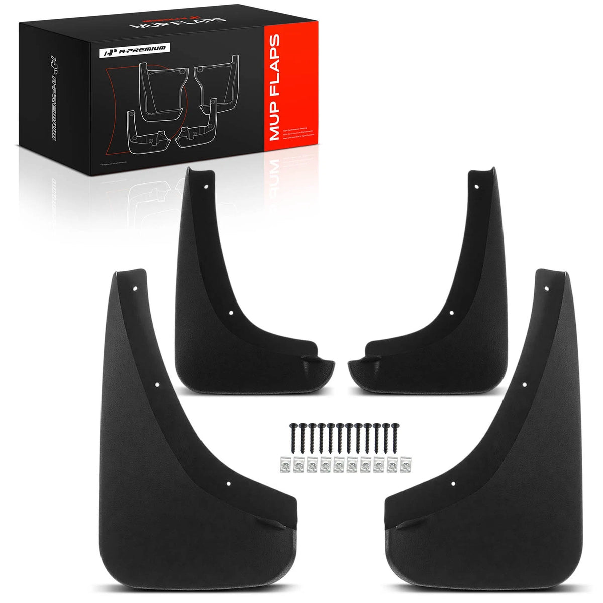Set of 4 Mud Flaps Splash Guards for Pontiac Solstice (17800974, 17800975)