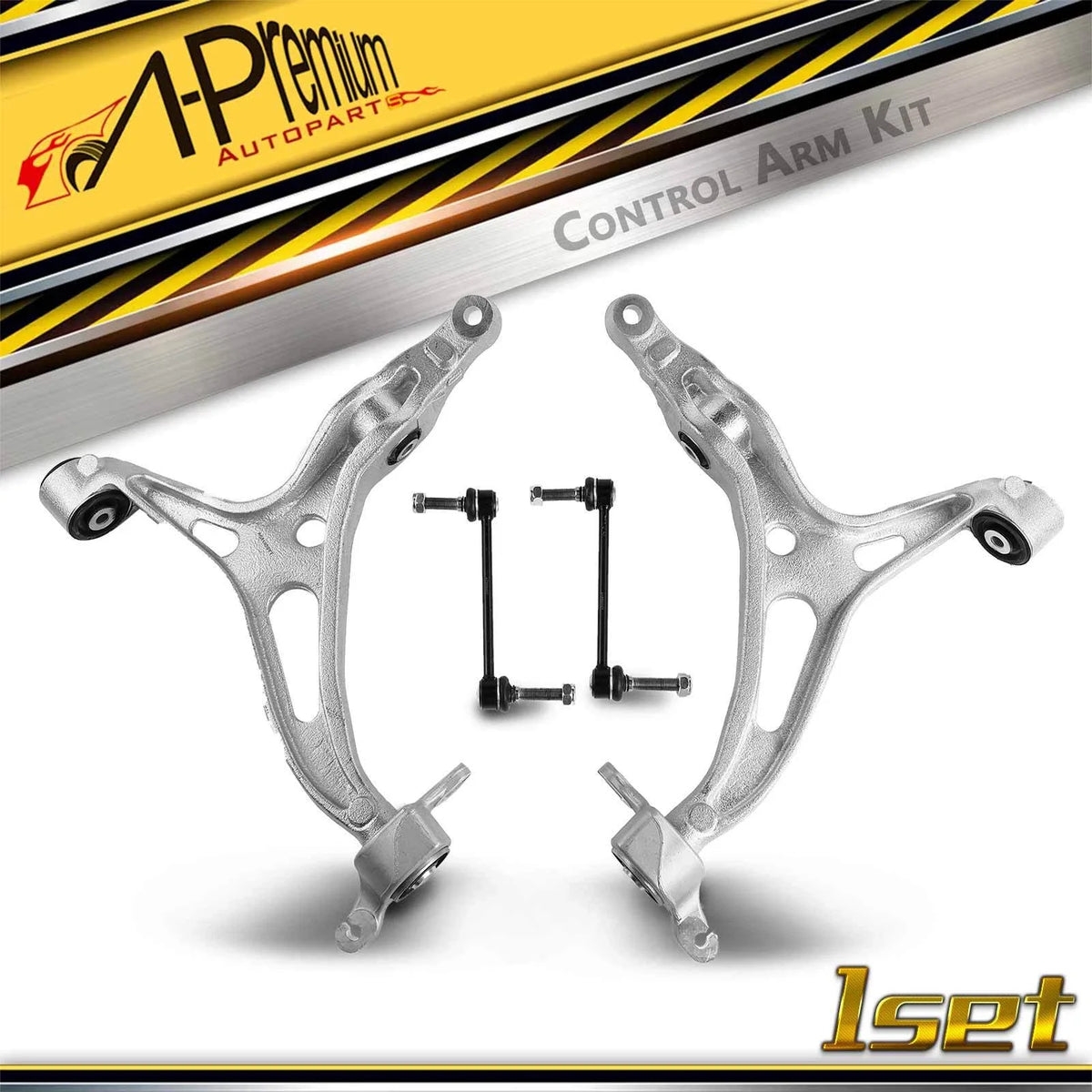 Set of 4 Front Lower Control Arm Sway Bar Links for Mercedes-Benz ML350 GL350 (2012–2015)
