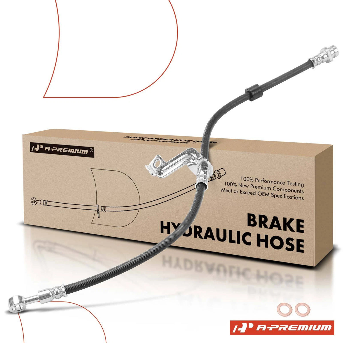 Front Brake Hydraulic Hose for Kia Sorento (2016–2019) 58732C5000, 2206689, H622640