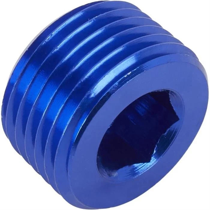 3/8" NPT Anodized Aluminum Pipe Plugs for Speedway Motors (6176205)