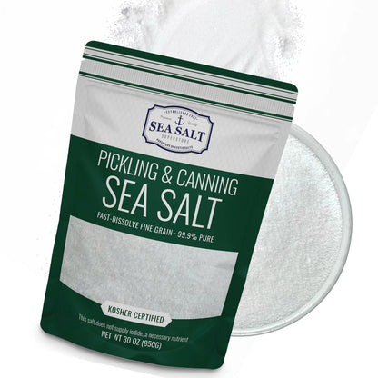Pickling & Curing Salt, Fine Kosher, Non-Iodized, 30 oz