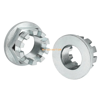 Rear Wheel Axle Nuts w/ Pin for Honda ATV Foreman 400 450 500 520 (1998–2009) #90304-HM7-A10
