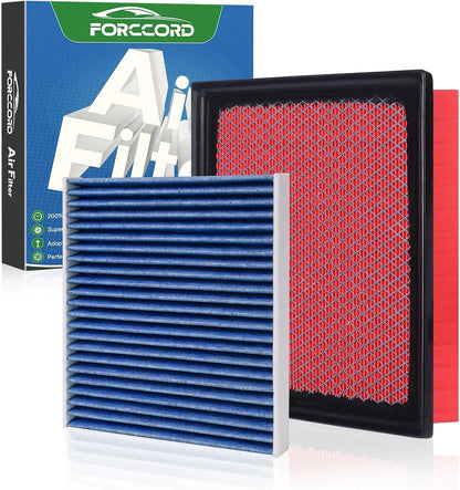 Cabin & Engine Air Filter Kit for Dodge Durango (2011–2026), Jeep Grand Cherokee (2011–2026)