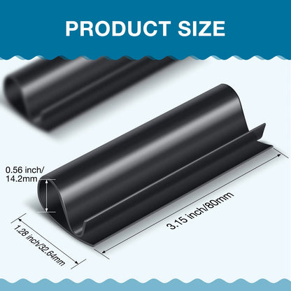 Pool Cover Clips for Above Ground Pools (3.15 x 1.28 x 0.56 inches)