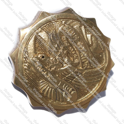 Petrol Fuel Tank Cap for Royal Enfield 500cc (Vintage Look, Brass)