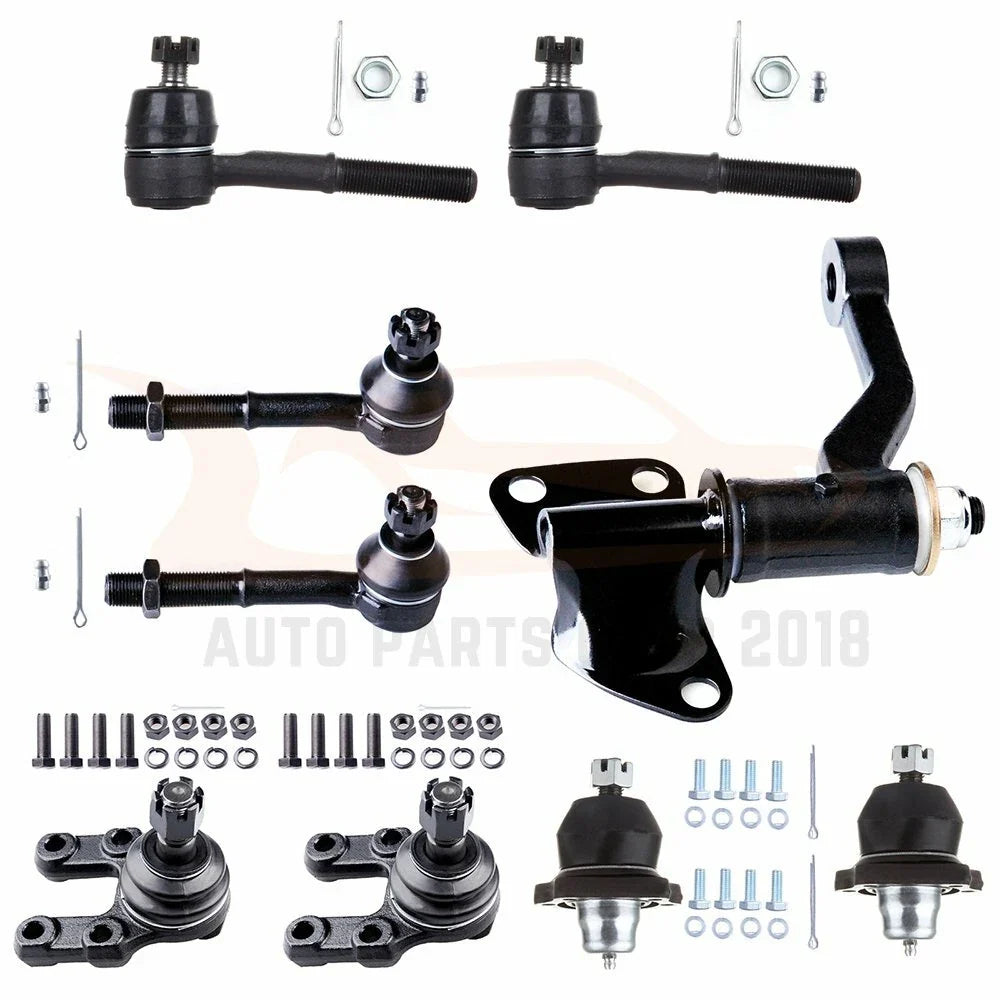 Set of 9 Front Ball Joints Tie Rods Suspension Kit for Nissan Pickup (1995–1997)