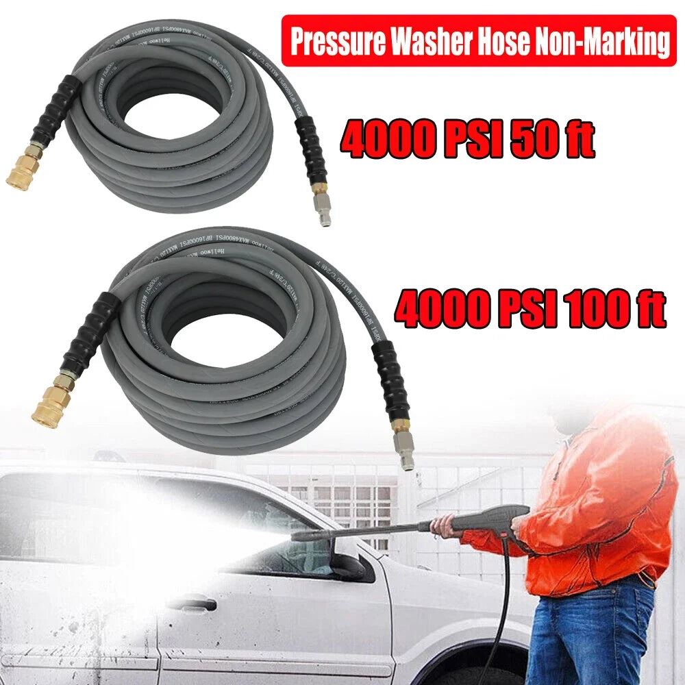 Pressure Washer Hose 3/8" Non-Marking Gray 50 ft / 100 ft