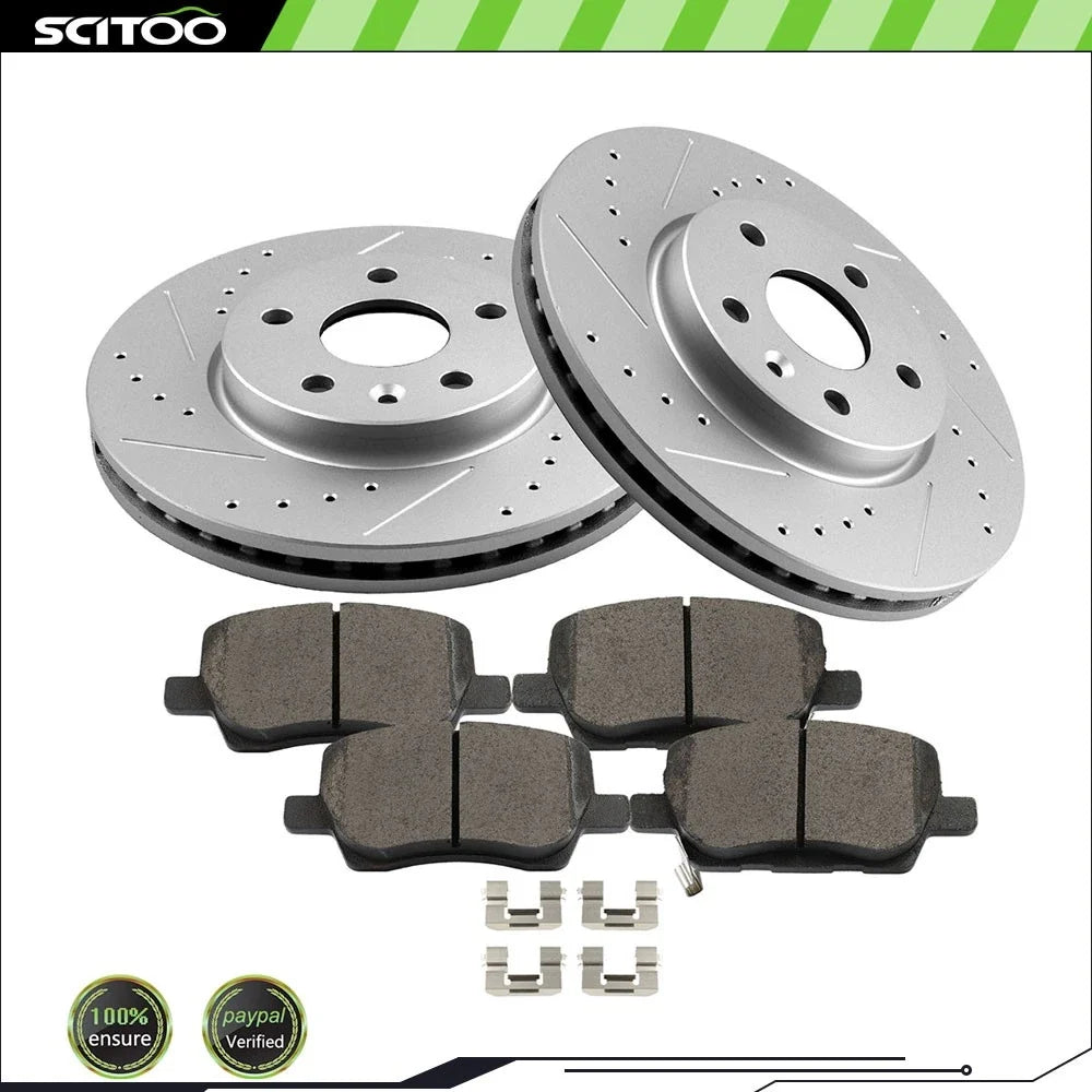 Front Brake Rotors & Ceramic Pads for Chevrolet Sonic (2018–2020)
