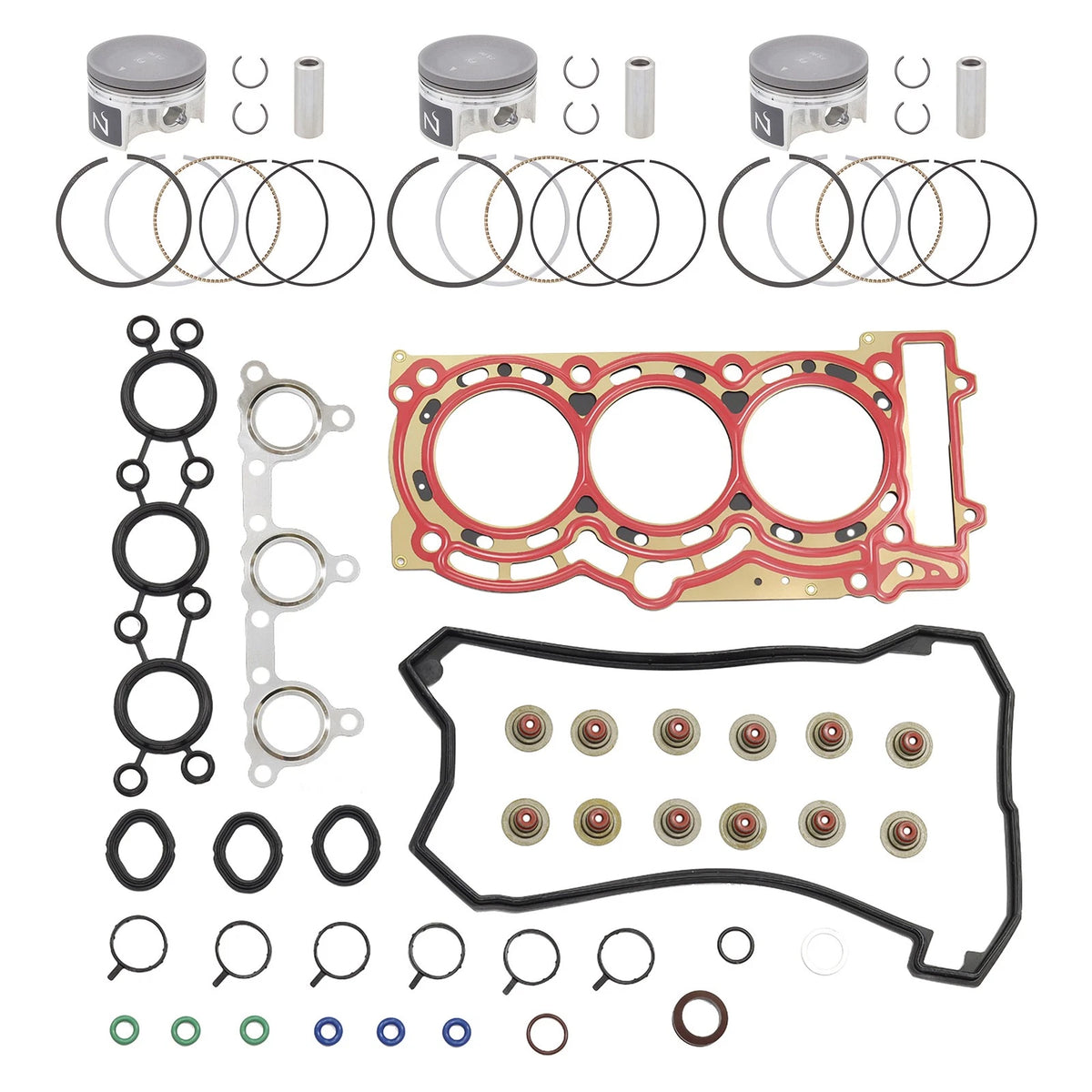 Top End Kit .040 Over Bore for Can-Am Maverick X3 Turbo & Turbo R (NA-80015-4K)