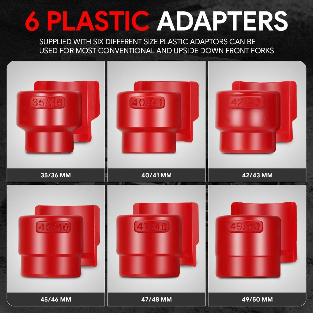 Set of 14 Fork Seal Installer Tools for Universal Motorcycle (35mm-50mm)