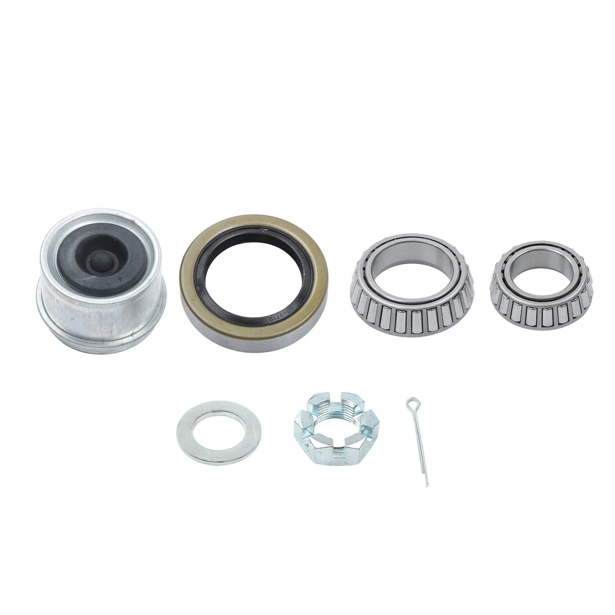 Set of 4 Trailer Hub Kits for 5 on 5" Bolt Pattern (Fits 8.25" x 2" Brakes)
