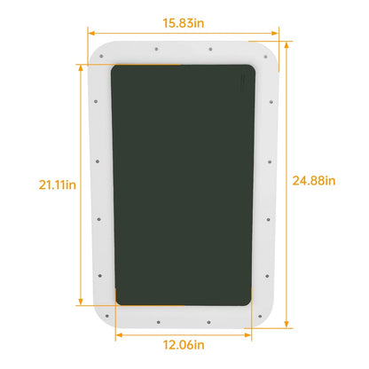 15" x 24" Tinted Glass Window for Universal RV Trailer Camper