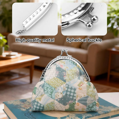 12PCS Vintage Metal Purse Frame 3.4" Kiss Lock Clasp for DIY Wallets Bags