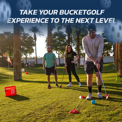 BucketGolf Club Set for Outdoor Backyard Game (Kids Adults)