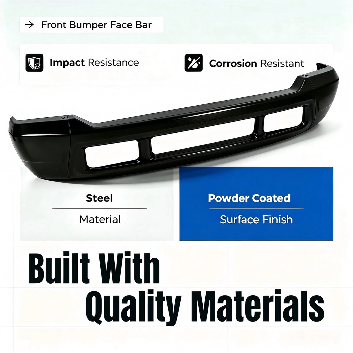 Front Bumper Face Bar for Ford F-250 F-350 (1999–2004) BACP000164, 3C3Z-17757-AAA