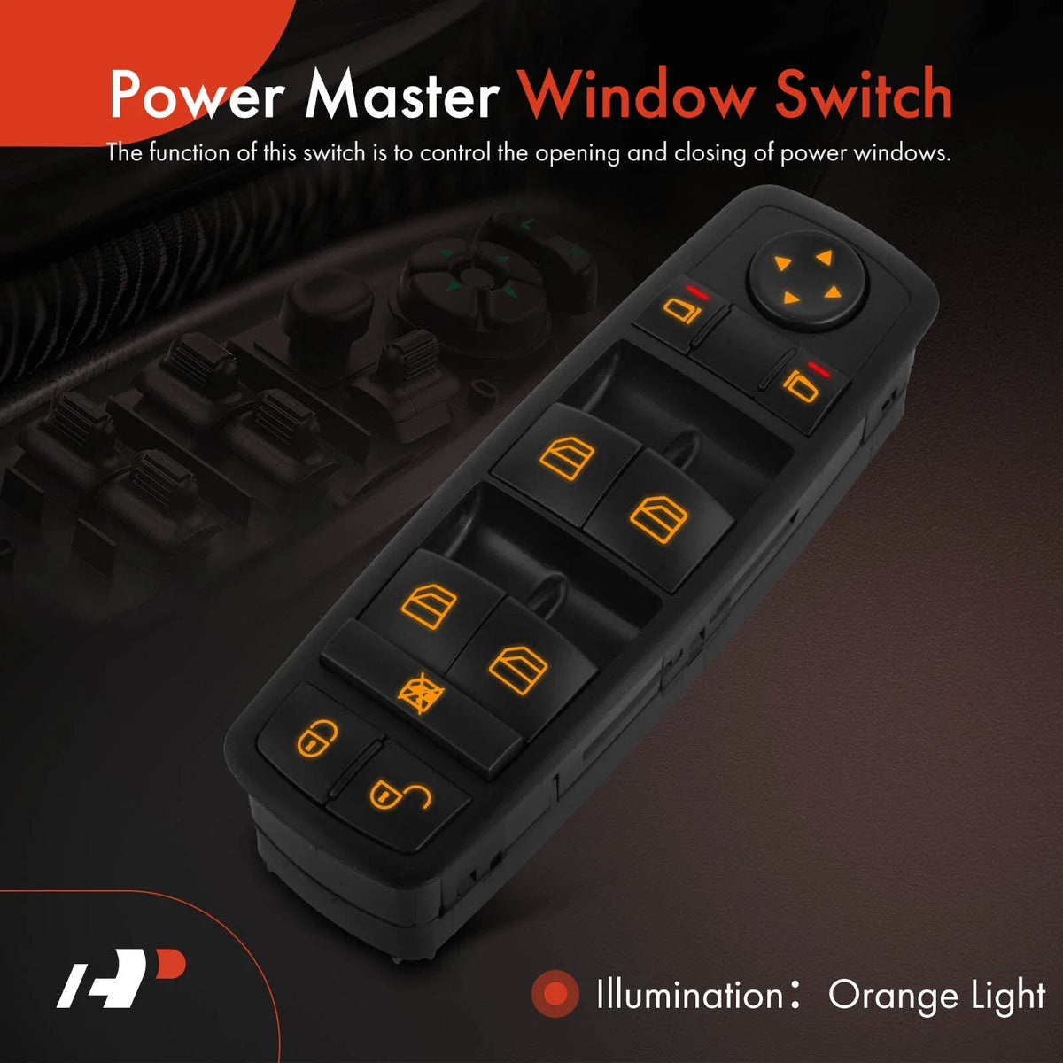 Front Left Power Window Switch for Mercedes-Benz A160 A190 (2004–2005)