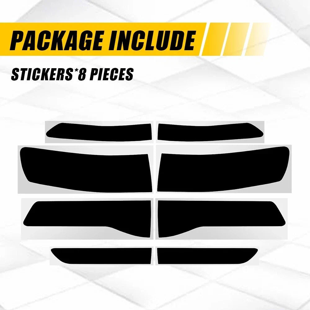 Set of 2 Tail Light Tint Overlay Vinyl Smoke for Grand Cherokee (2014–2021)