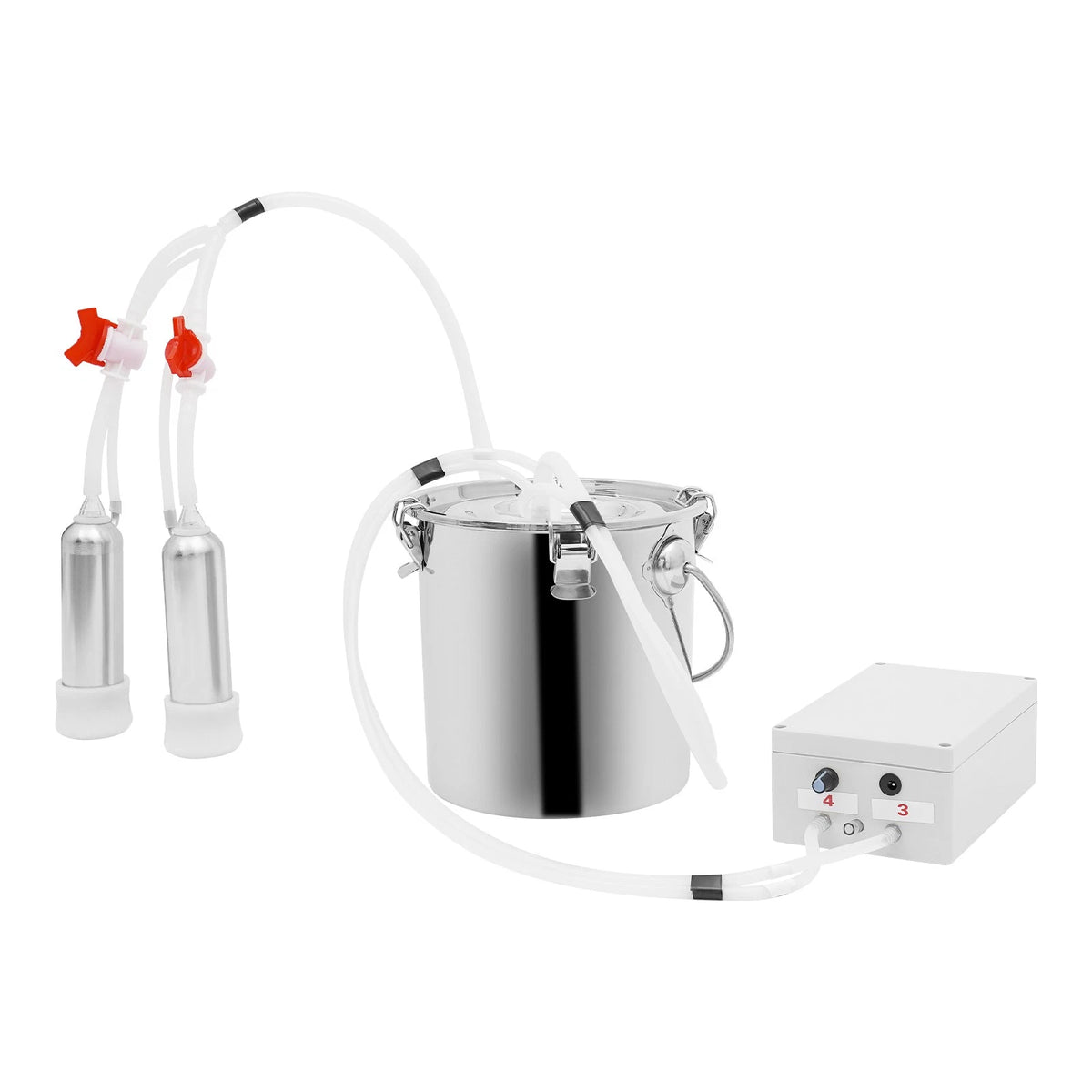 2in1 Pulsation Milking Machine for Cow with 5L Stainless Steel Bucket