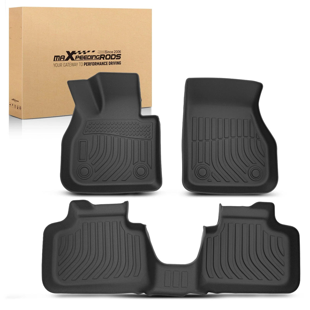 Set of 4 Anti-Slip TPE Floor Mats for Mini Cooper Countryman (2017–2024)