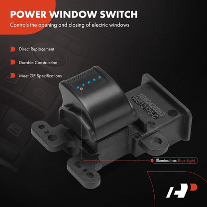 Front Right Power Window Switch for Honda Civic (2001–2005) 35760S5PA01ZA, 1S3176