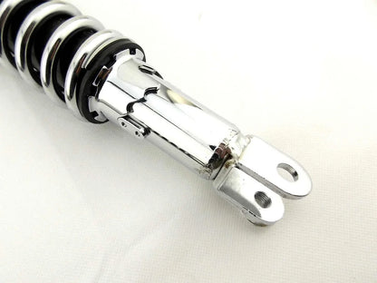 335mm JBS Black/Chrome Rear Shock Absorbers for Suzuki RE5 (1975-1976)