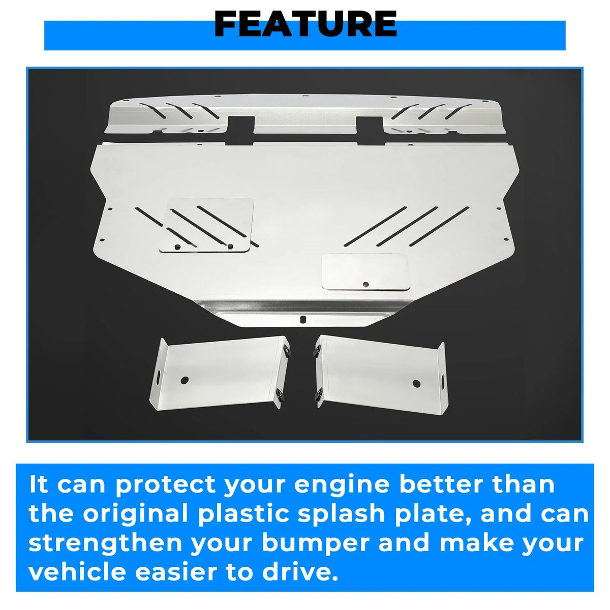 Engine Splash Shield Under Tray Skid Plate for Subaru WRX Impreza (2011–2014)