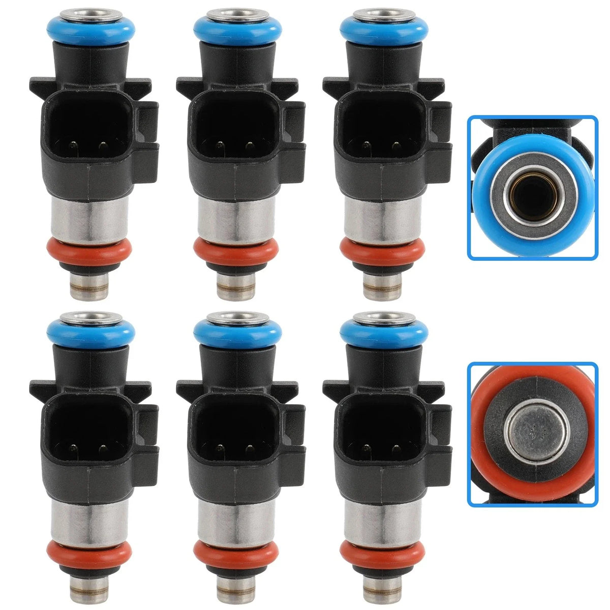 Set of 6 Fuel Injectors for Chrysler Pacifica Voyager Ram ProMaster