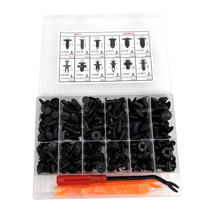 240pcs Bumper Retainer Clips Kit for Auto (Part No. 13)