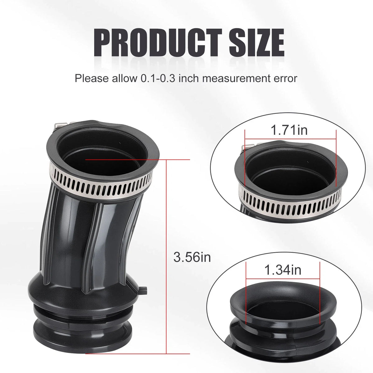 Air Box Cleaner Boot Joint Duct for Yamaha TW200 (1987–2000) 2JX-14453-00-00