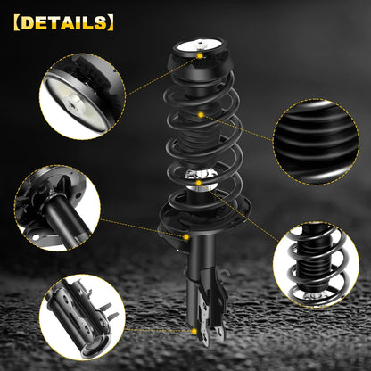 Set of 2 Front Complete Shocks with Springs for Buick Encore, Chevy Trax