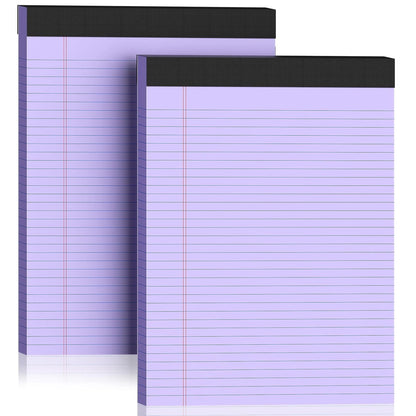 2 Pack Legal Pads 8.5 x 11 College Ruled Purple