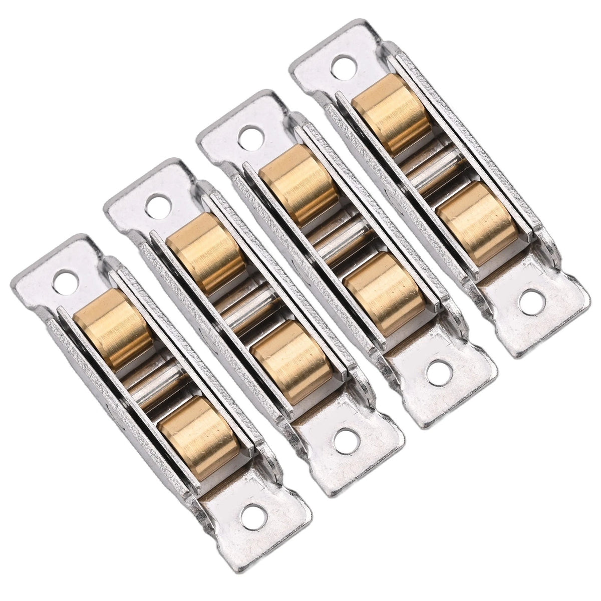 Pack of 4 Sliding Glass Door Rollers Stainless Steel Copper