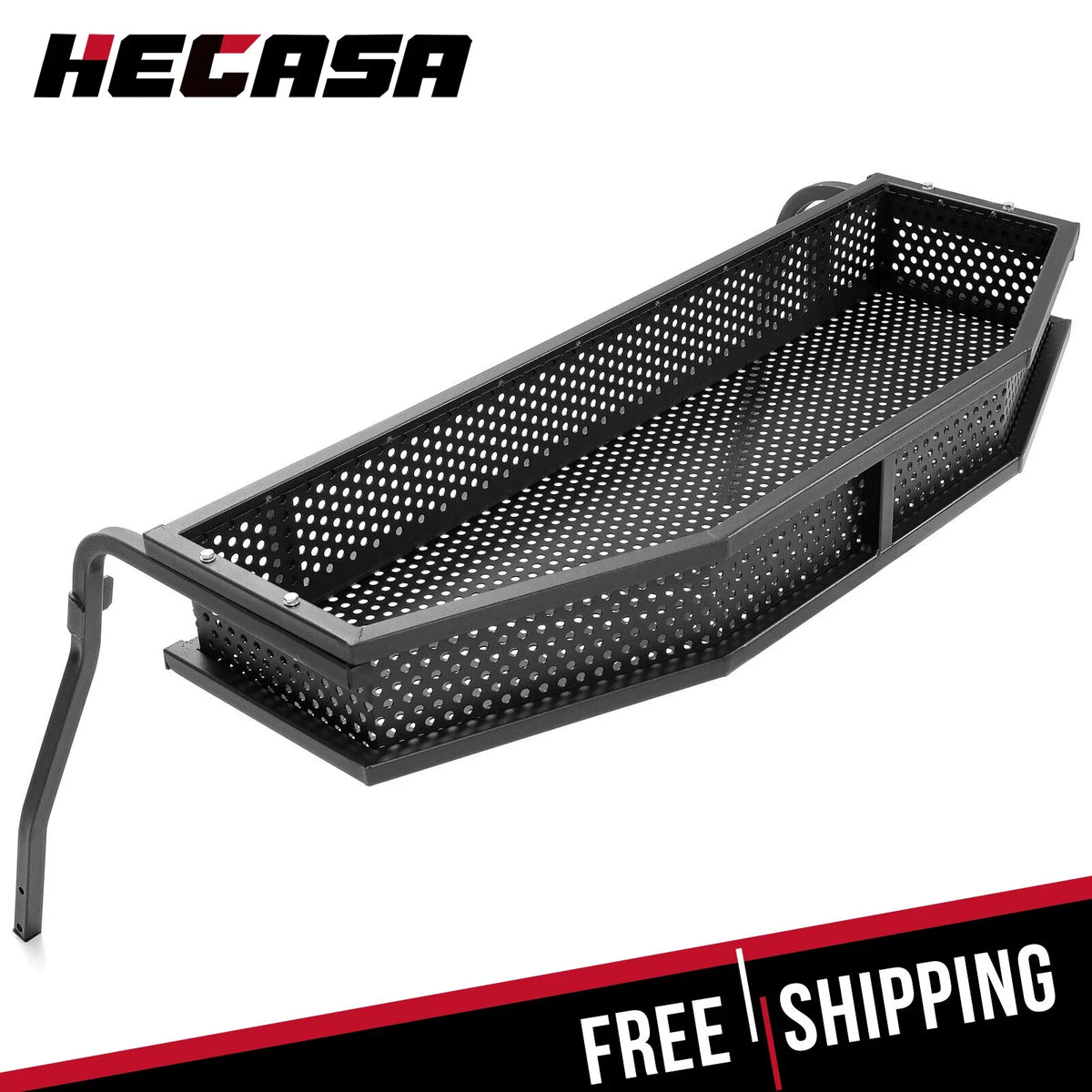 HECASA Black Front Clay Cargo Basket for Club Car Precedent (2004–Present)