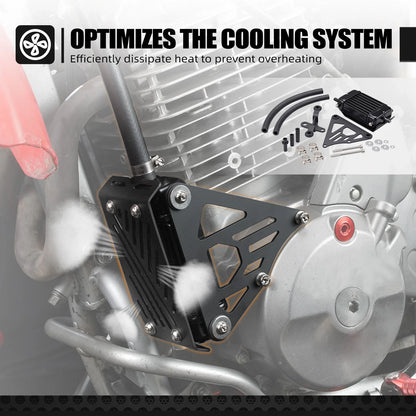 NICECNC Engine Oil Cooler Radiator Mount Bracket Kit for Honda XR650L (1993–2025)